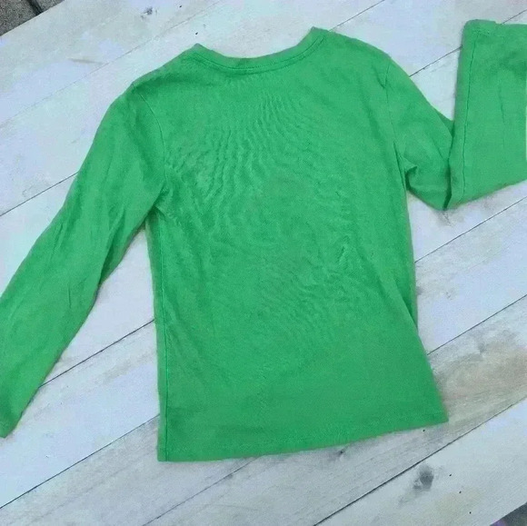 Cat & Jack Boys Build Graphics Shirt Long Sleeve Green Size 6/7 Back To School - Picture 4 of 4